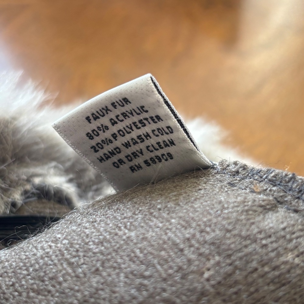 Preston & York Faux Fur Hat Brown Tan Ear Warmer Made in Canada - Picture 5 of 5